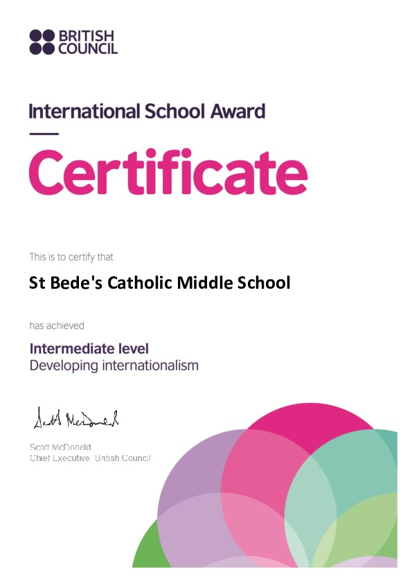 International School Award Certificate